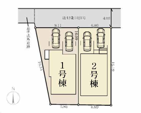 周辺環境 中学校 1528m 厚木市立睦合東中学校